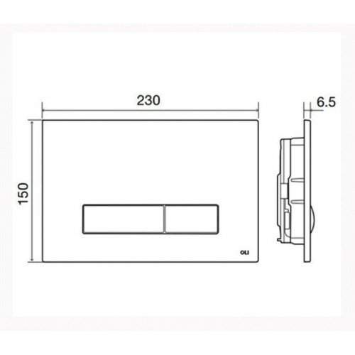 Панель слива Oli Glam 139186 хром матовый