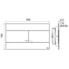 Панель слива Oli Slim 659055 черная soft-touch