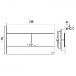 Панель слива Oli Slim 659055 черная soft-touch