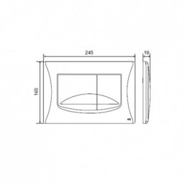 Панель слива Oli River Dual 638501 белая