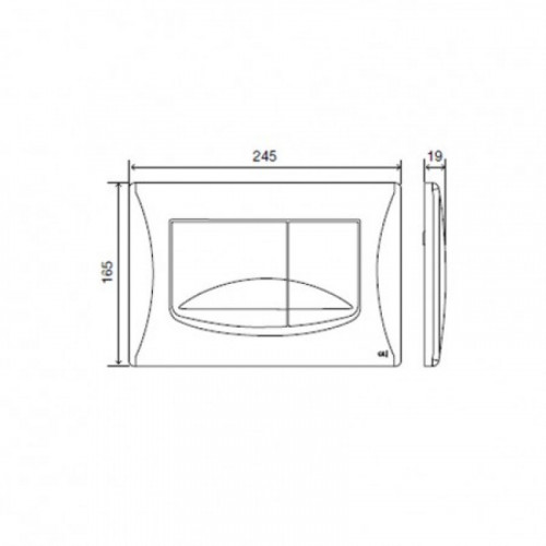 Панель слива Oli River Dual 638501 белая
