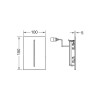 Панель смыва Tece TECEfilo-Velvet Urinal 9242028 серый