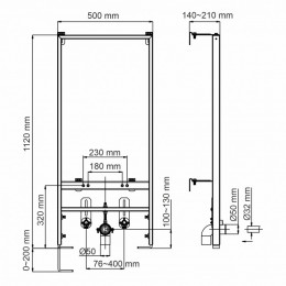 Инсталляция для биде WasserKRAFT Aller 10BDT.020