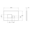 Комплект 2 в 1 Система инсталляции для унитазов BelBagno BB026 с кнопкой смыва BB071CR