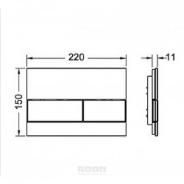 Панель смыва TECE Square 9240804