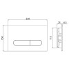 Комплект 2 в 1 Система инсталляции для унитазов BelBagno BB002-80 с кнопкой смыва BB005-PR-CHROME