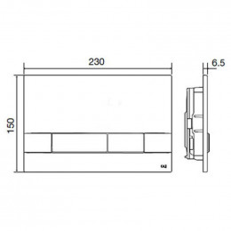 Панель слива Oli Narrow 152940 хром глянцевый
