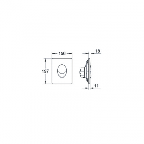 Клавиша смыва Grohe Grohedal Skate Air 38505000