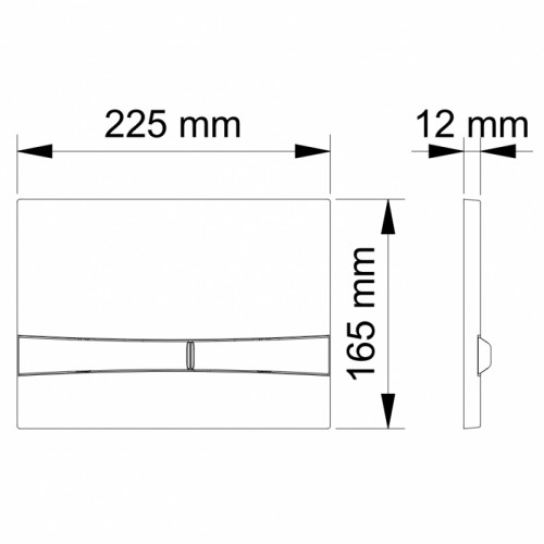 Клавиша смыва Berges Novum F3 040053 хром