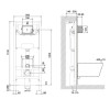 Инсталляция для подвесного унитаза Oli 120 ECO SANITARBLOCK MECHANIC 879236mSL01