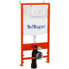 Комплект 2 в 1 Система инсталляции для унитазов BelBagno BB026 с кнопкой смыва BB042BL