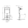 Комплект 2 в 1 Система инсталляции для унитазов BelBagno BB026 с кнопкой смыва BB042BL
