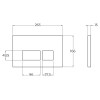Комплект 2 в 1 Система инсталляции для унитазов BelBagno BB026 с кнопкой смыва BB042BL