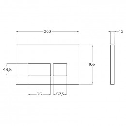 Комплект 2 в 1 Система инсталляции для унитазов BelBagno BB026 с кнопкой смыва BB042BL