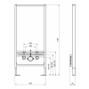 Инсталляция для подвесного биде Aquatek Standart  1130*500*90