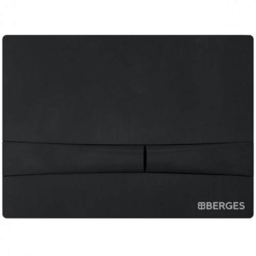 Клавиша смыва Berges Novum F5 040055 Soft Touch чёрный матовый