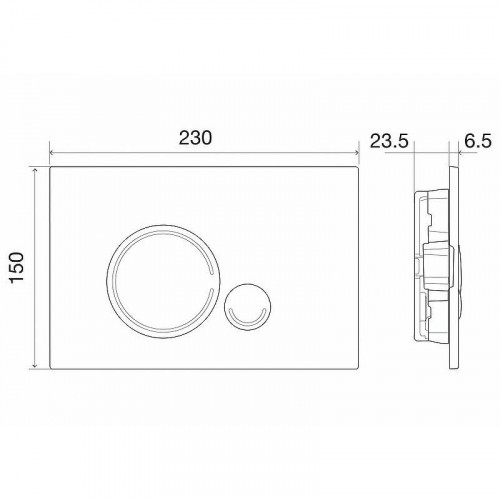 Клавиша смыва BelBagno Sfera BB015-SR-CHROME хром
