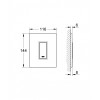 Панель смыва для писсуара Grohe Skate Cosmopolitan Glass 38846MF0