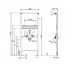 Инсталляция для раковины OLI Washbasin 881857 50x115