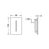 Панель смыва Tece TECEfilo-Solid Urinal 9242035 белый глянцевый