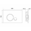 Клавиша смыва BelBagno Sfera BB016-SR-CHROME.M хром матовый