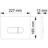 Клавиша смыва Berges Novum D5 040035 Soft Touch чёрный матовый