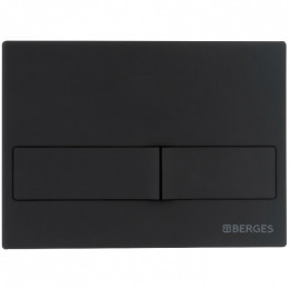 Клавиша смыва Berges Novum L5 040015 Soft Touch чёрный матовый