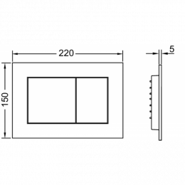 Инсталляция для подвесного унитаза Tece Base 9400413 с клавишей смыва