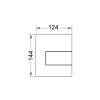 Панель смыва Tece TECEsquare Urinal 9242814 белый матовый
