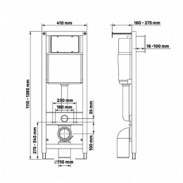 Инсталляция для унитаза Berges Atom 040341