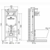 Инсталляция для унитаза Oli OLI80 300572mSl01 + панель слива SLIM белая
