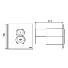 Панель слива Oli Easy Dual 011640 белая