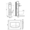 Инсталляция для унитаза Oli Quadra 280490mRi00 + панель слива River хром глянец