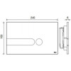 Клавиша смыва OLI I-Plate 670004 хром глянцевый