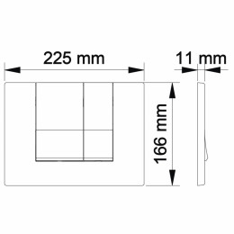 Клавиша смыва Berges  Novum S1 040041 белый