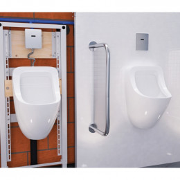 Клавиша смыва OLI Eaqua Urinal 879119 с аккумулятором хром