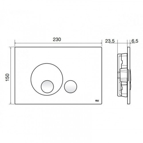 Панель слива Oli Globe 152950 хром глянцевый