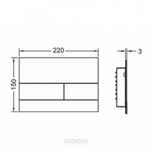 Кнопка смыва TECE Square II 9240832 белый