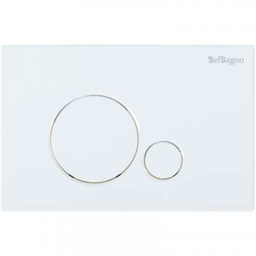 Комплект 2 в 1 Система инсталляции для унитазов BelBagno BB002-80 с кнопкой смыва BB014-SR-BIANCO