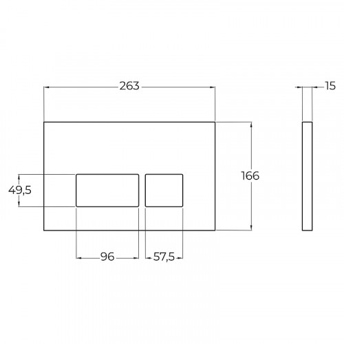Комплект 2 в 1 Система инсталляции для унитазов BelBagno BB026 с кнопкой смыва BB044NERO