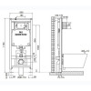 Инсталляция для унитаза Oli OLI80 300572mSl00 + панель слива Slim хром глянец