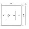 Клавиша смыва OLI PLC INO-X03 660003 хром