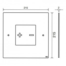 Клавиша смыва OLI PLC INO-X03 660003 хром