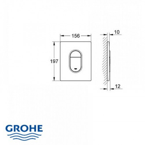 Клавиша смыва Grohe Кнопка смыва Arena Cosmopolitan 38844