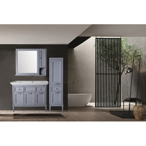 ASB-Woodline Тумба с раковиной Гранда 105 grigio серый