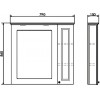 Comforty Зеркальный шкаф Палермо 80 R белый