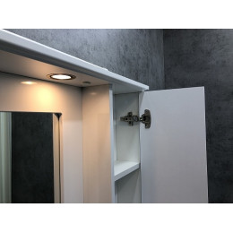 Comforty Зеркальный шкаф Палермо 80 R белый