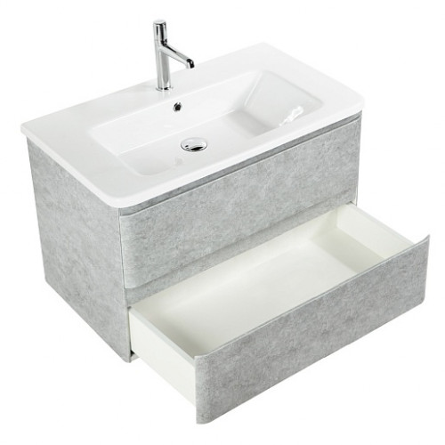 BelBagno Тумба с раковиной Albano-Cer 80 подвесная Cemento Verona Grigio