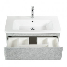 BelBagno Тумба с раковиной Albano-Cer 80 подвесная Cemento Verona Grigio