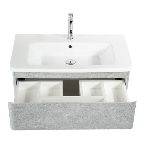 BelBagno Тумба с раковиной Albano-Cer 80 подвесная Cemento Verona Grigio